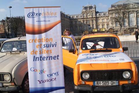Gauthier et Victor aux couleurs d’Axecibles pour le 4L Trophy !